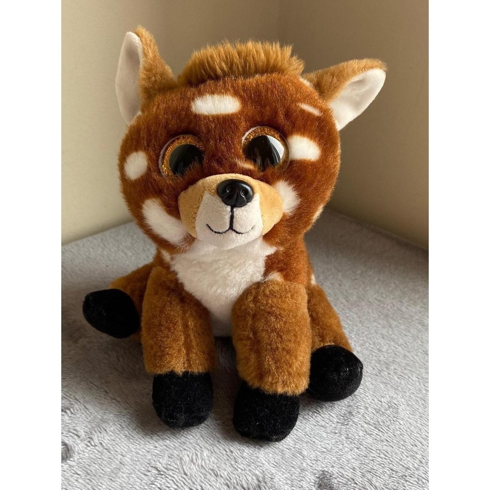 TY VelveTy Buckley Beanie Baby Deer Plush Stuffed Animal 7" With Tush Tag sku17